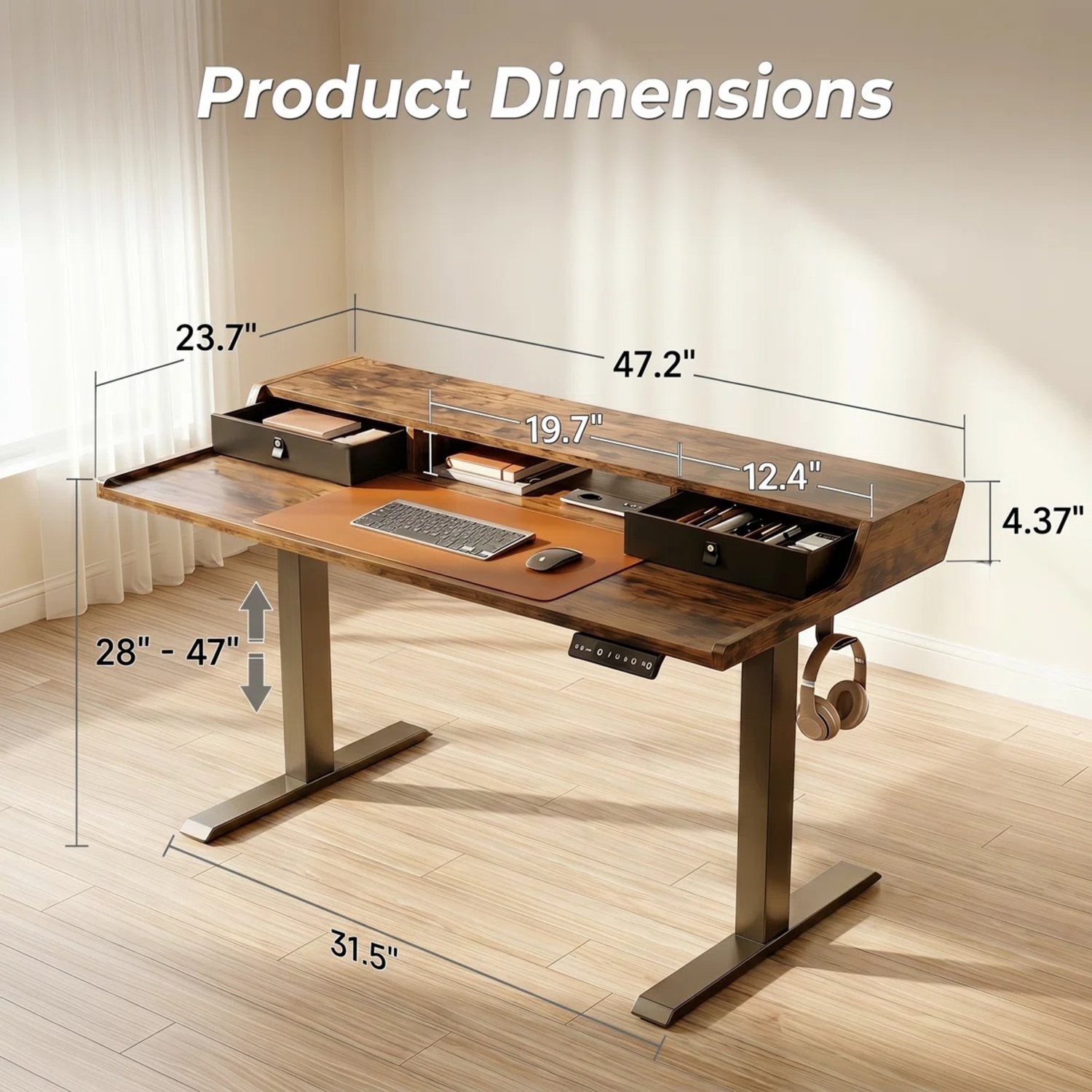 Wayfair Height Adjustable Standing Desk  - image-7