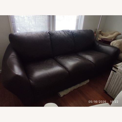 Used Chateau D'ax Dark Brown 3 Seater Sofa for sale on AptDeco