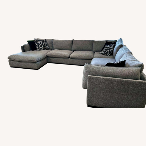 Used Dark Grey Sectional With Chaise  for sale on AptDeco