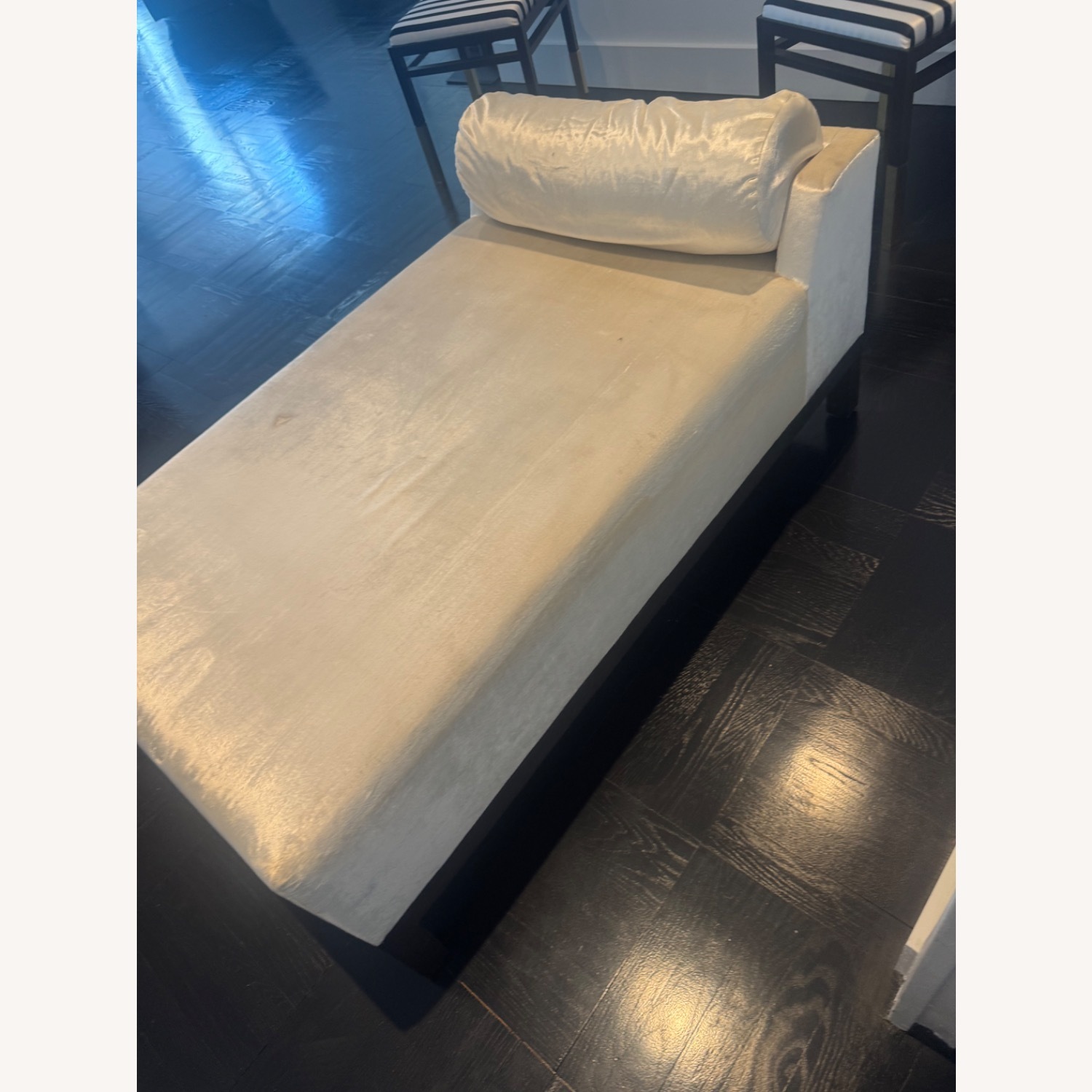 Natural Fabric Chaise Lounge - image-4