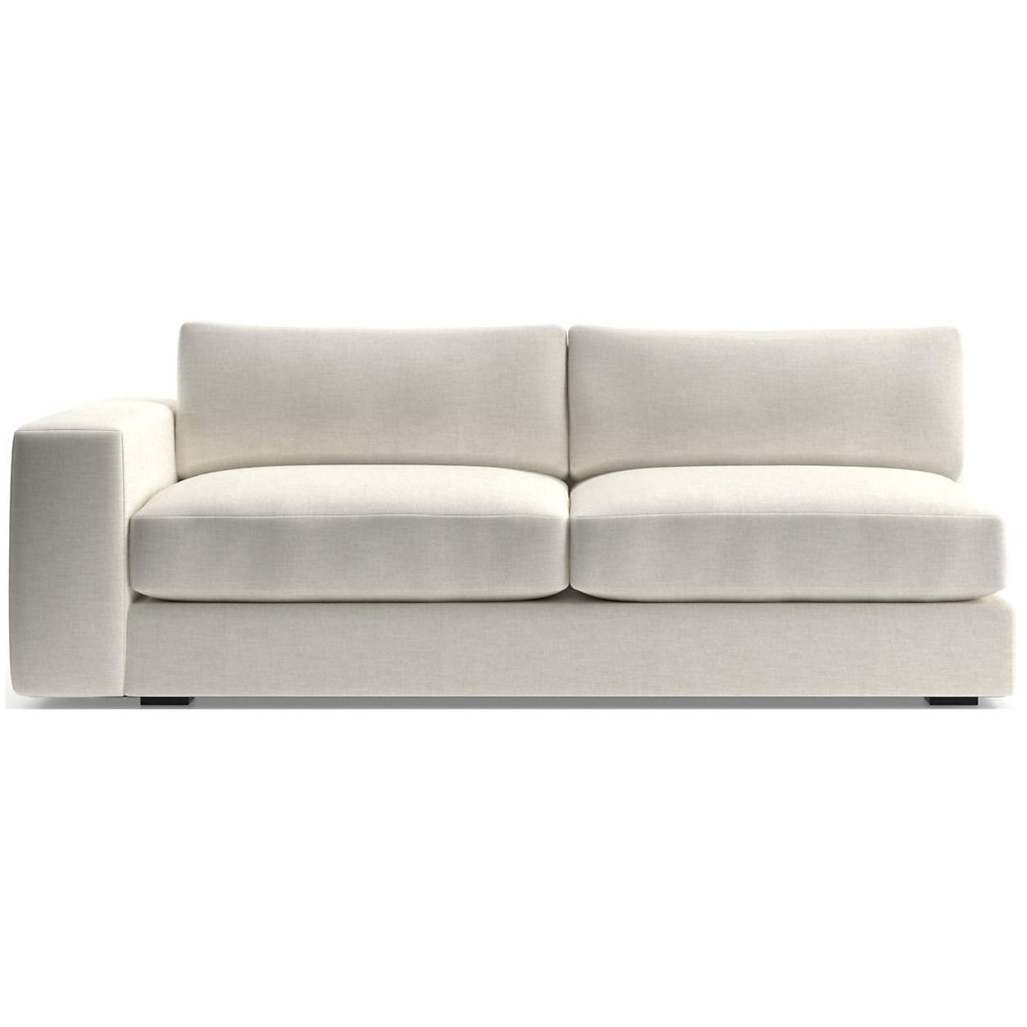 Crate & Barrel Natural Fabric 2 Piece Sectional - image-4
