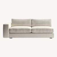 Crate & Barrel Natural Fabric 2 Piece Sectional
