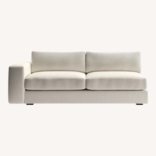 Used Crate & Barrel Natural Fabric 2 Piece Sectional for sale on AptDeco