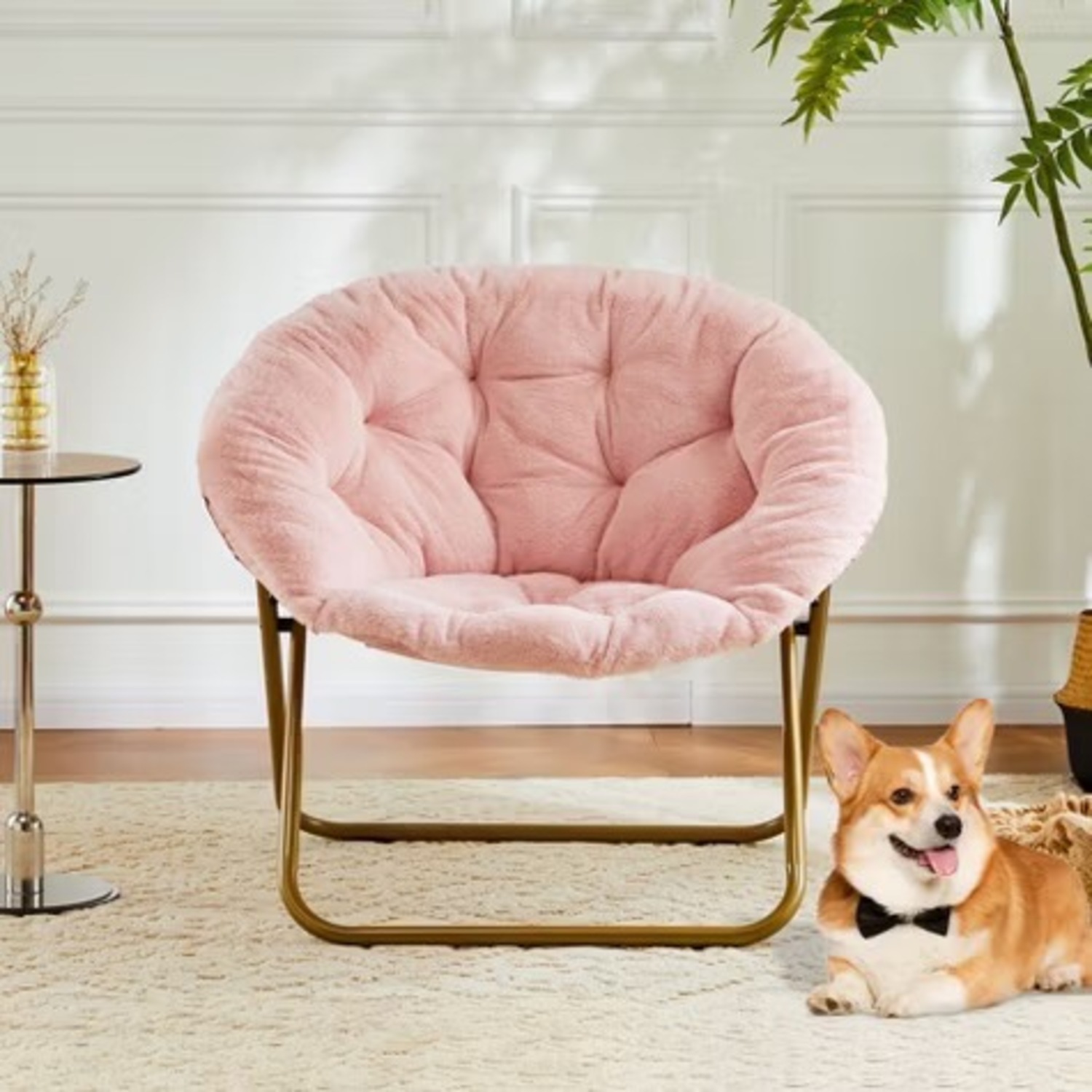 Target Pink Cozy Accent Chair - image-3