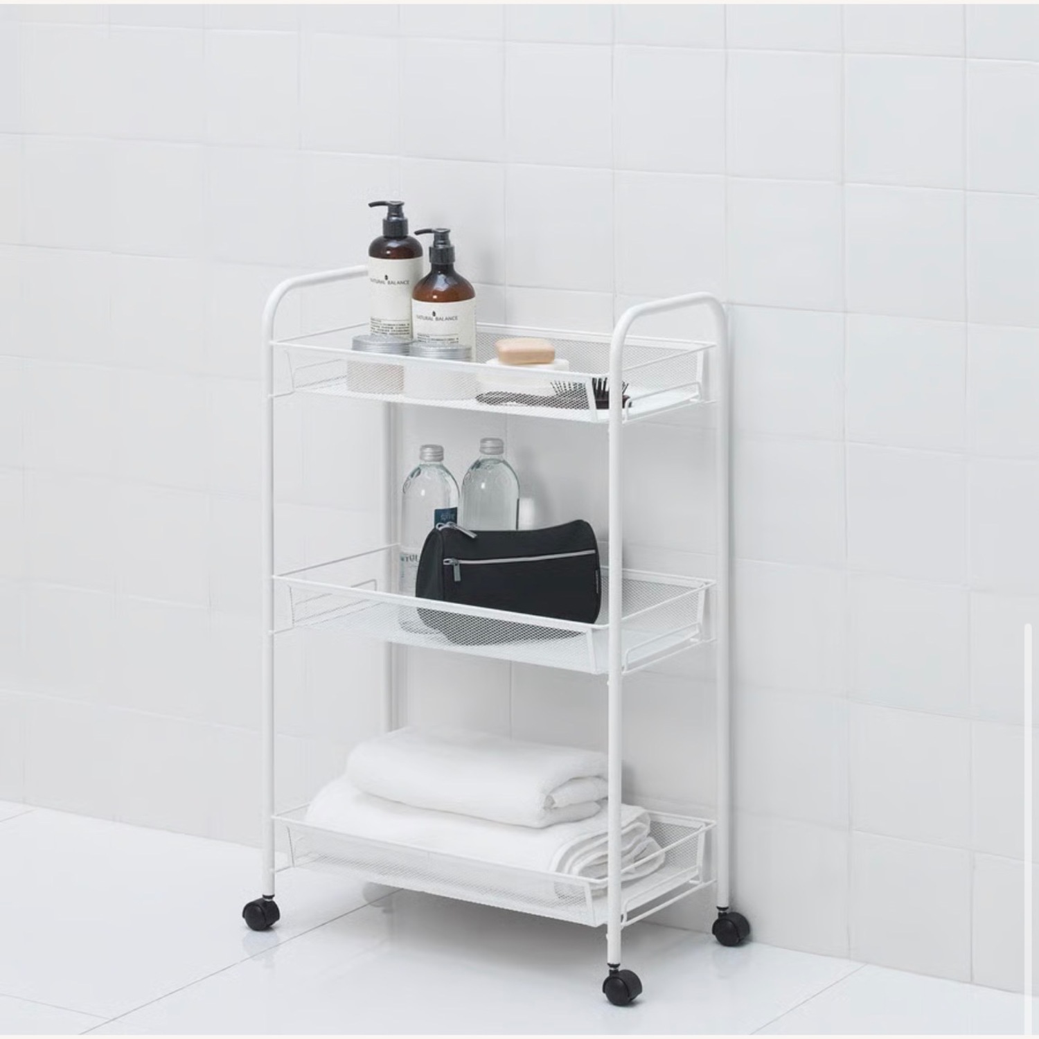 IKEA White Bar Cart - image-2