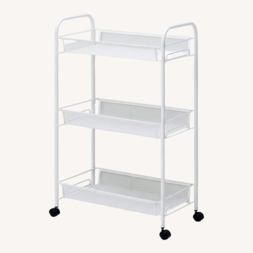 Used IKEA White Bar Cart for sale on AptDeco