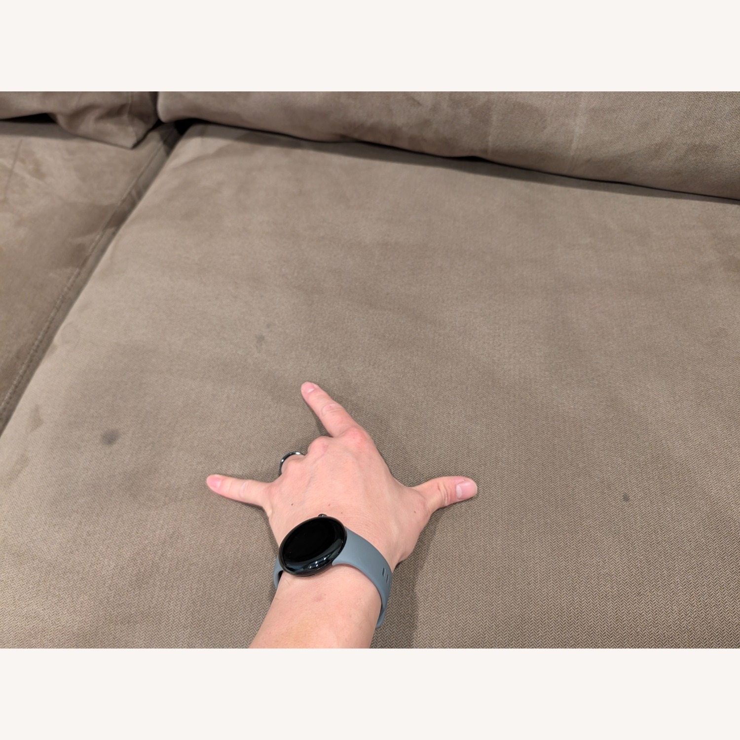 American Leather Sleeper Queen Brown Fabric Sofa - image-4