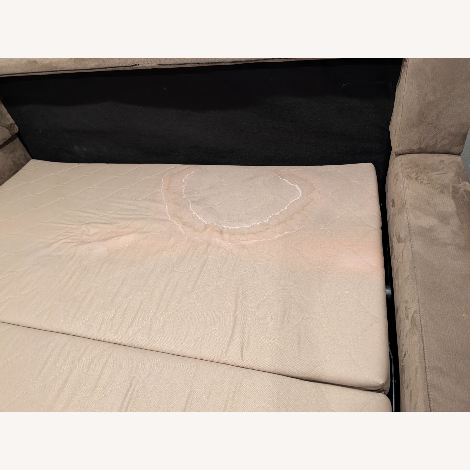 American Leather Sleeper Queen Brown Fabric Sofa - image-7