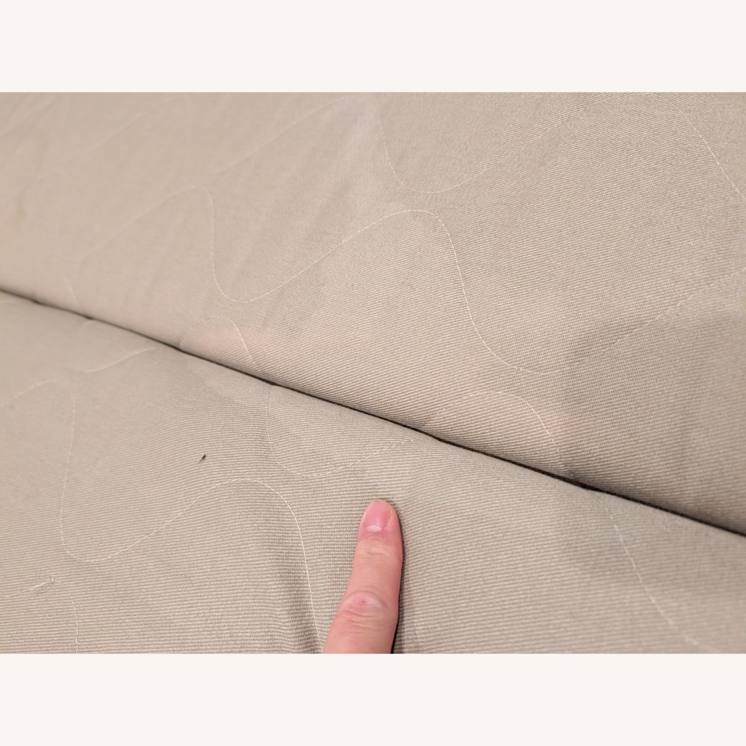 American Leather Sleeper Queen Brown Fabric Sofa - image-1