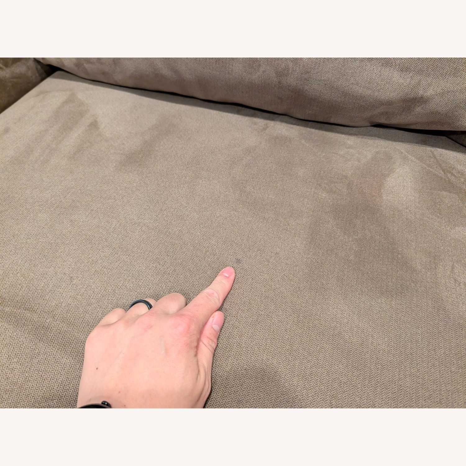 American Leather Sleeper Queen Brown Fabric Sofa - image-2