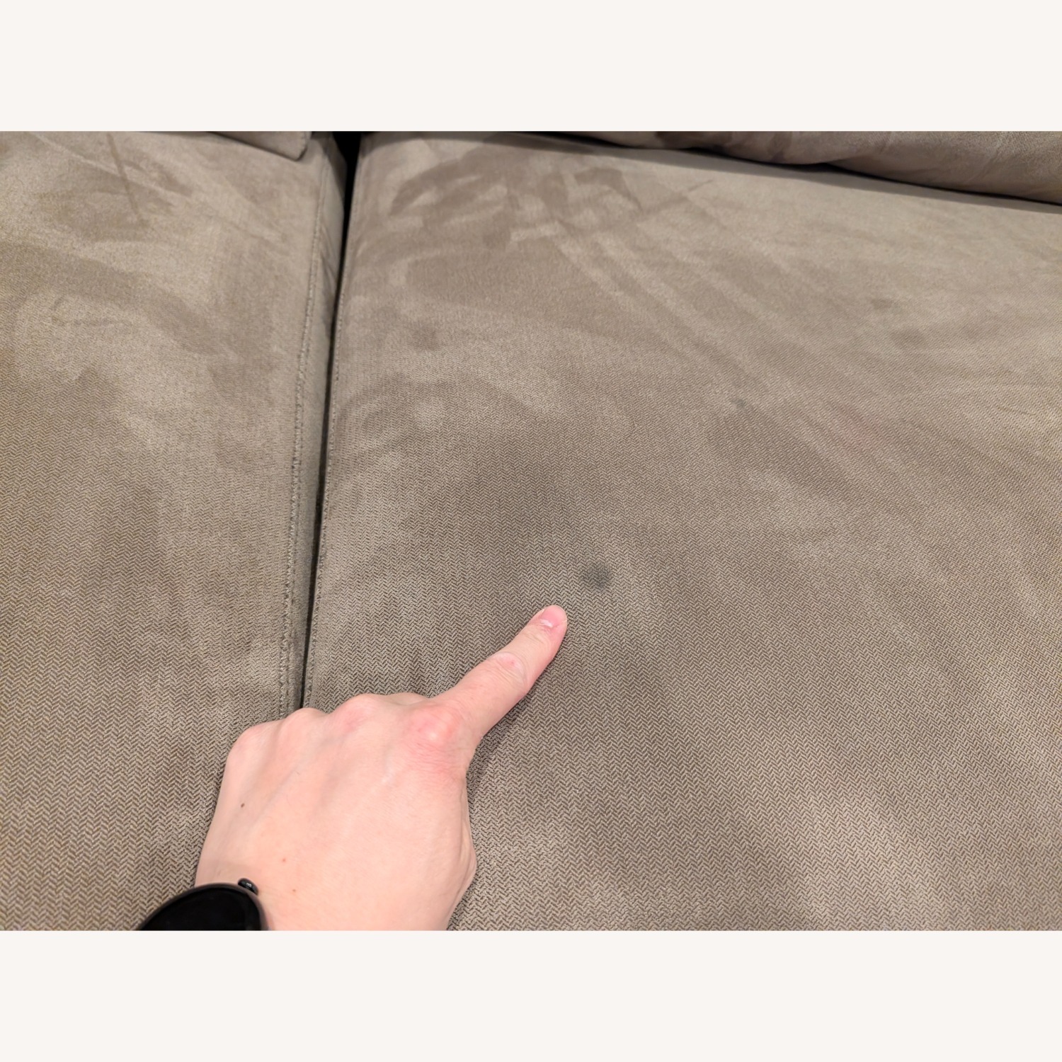 American Leather Sleeper Queen Brown Fabric Sofa - image-3