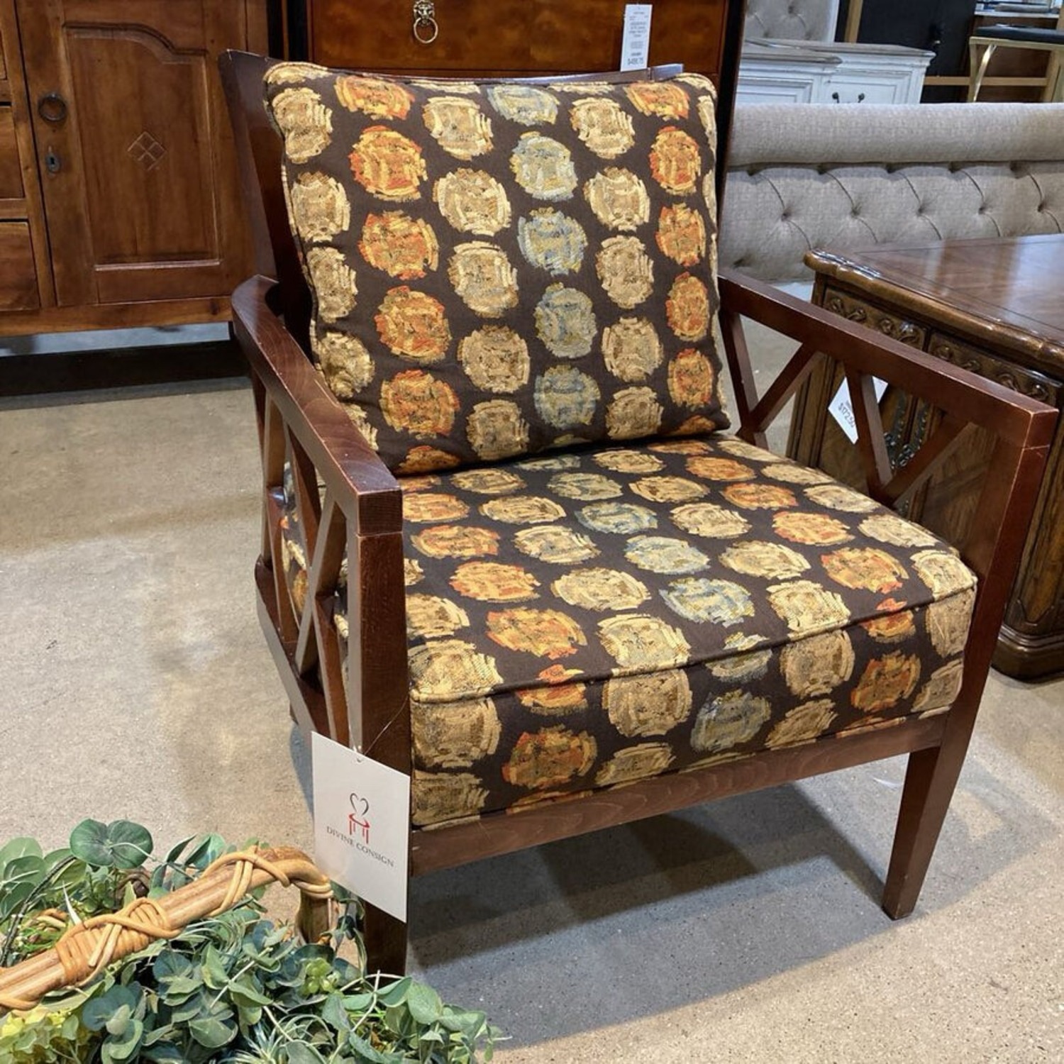 Walter E. Smithe Patterned Armchair - image-2