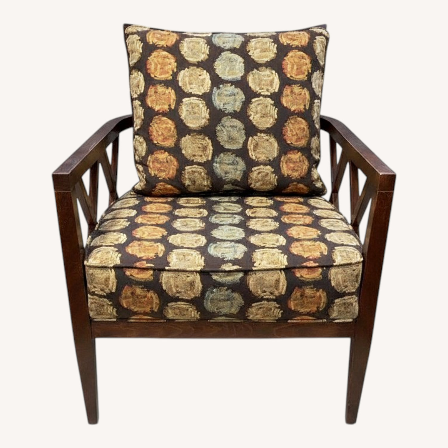 Walter E. Smithe Patterned Armchair - image-0