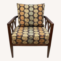Walter E. Smithe Patterned Armchair 