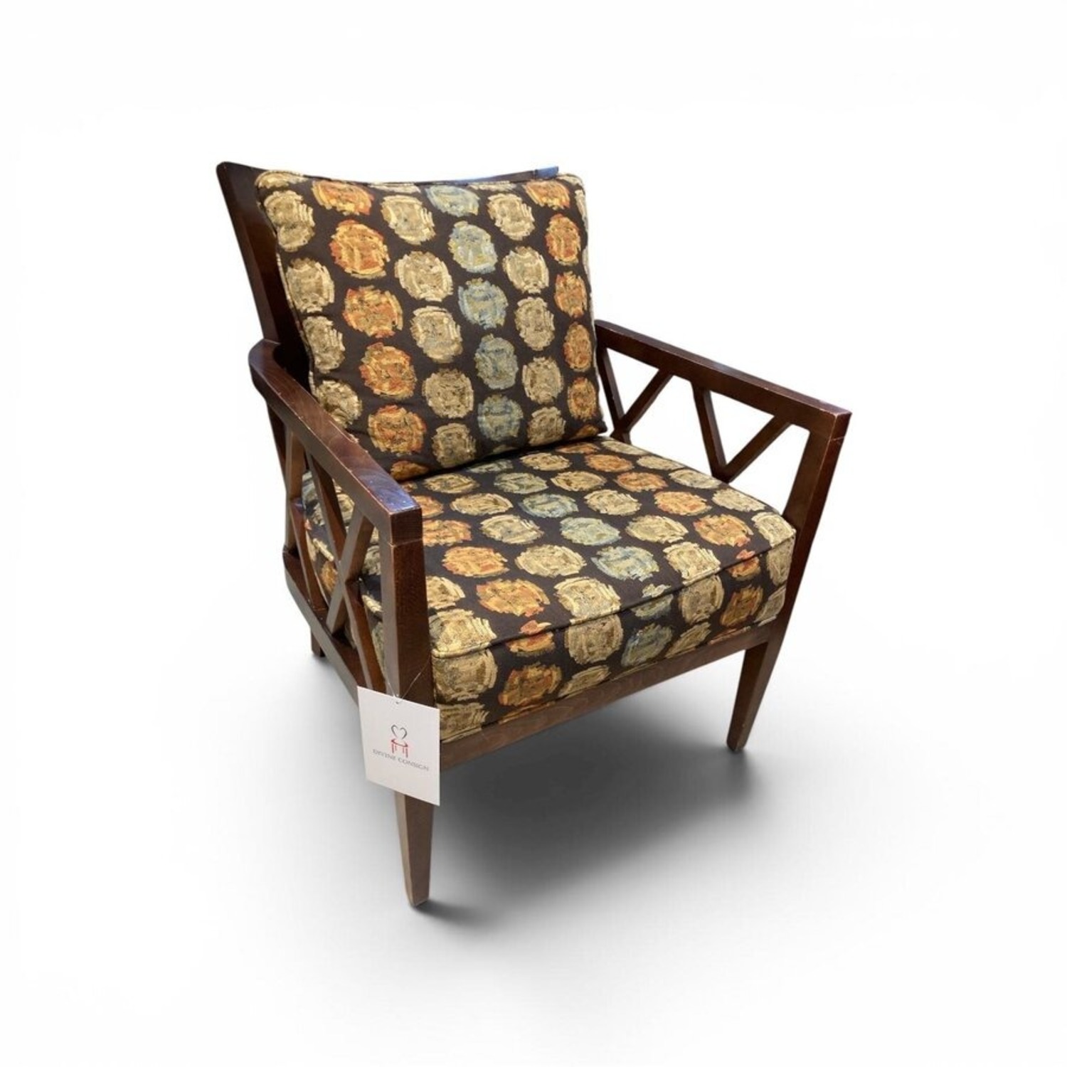 Walter E. Smithe Patterned Armchair - image-1