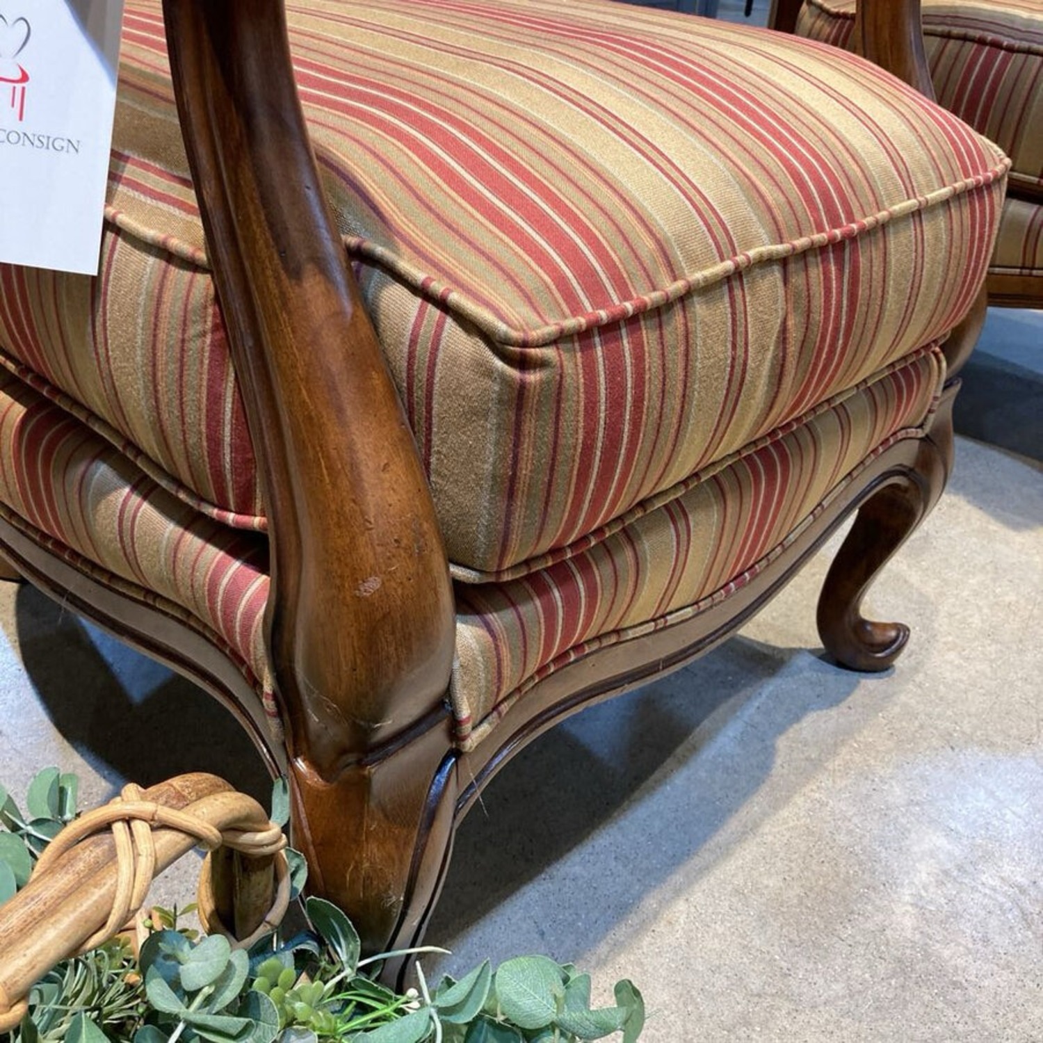 Walter E. Smithe Louis XV Style Padded Armchair  - image-10