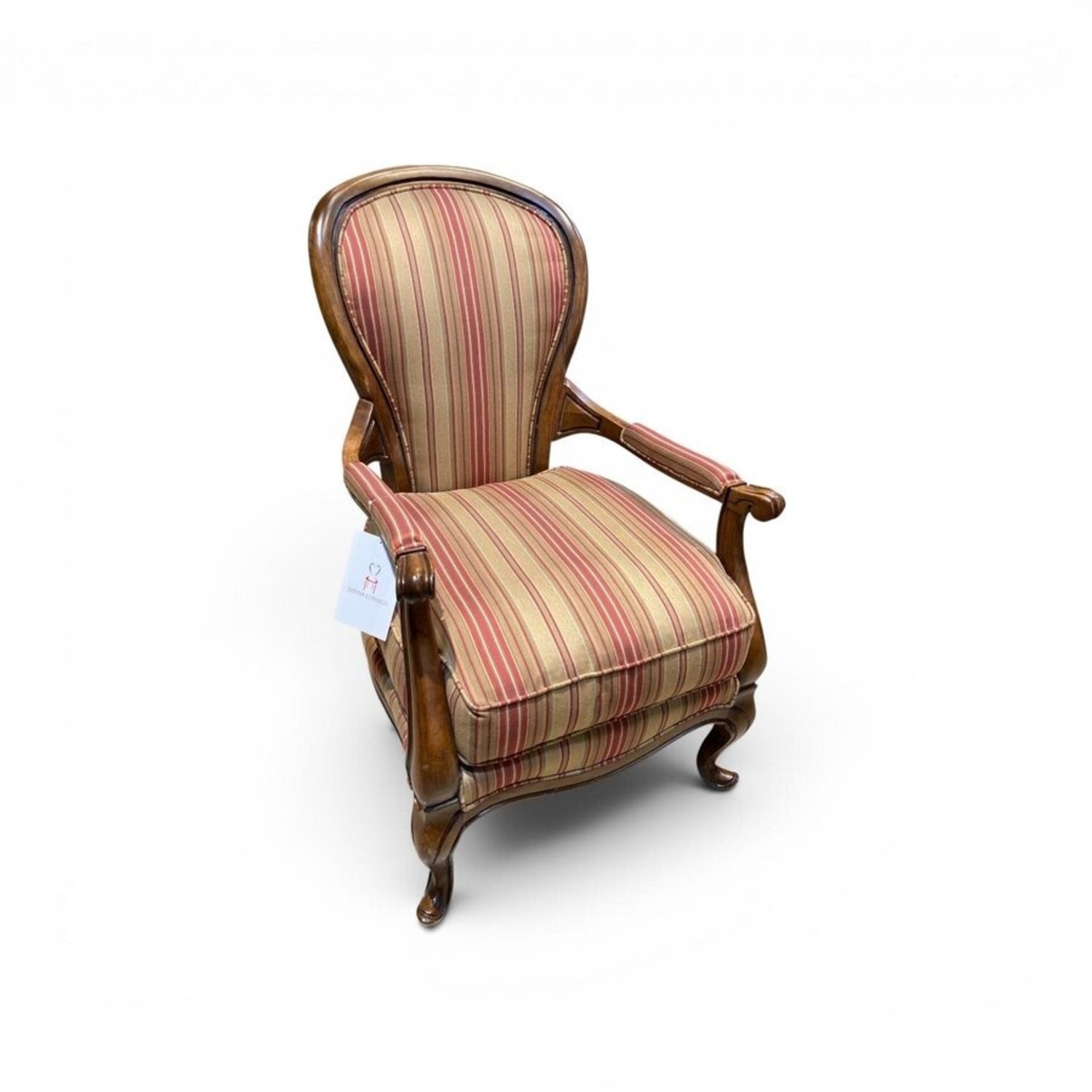 Walter E. Smithe Louis XV Style Padded Armchair  - image-1