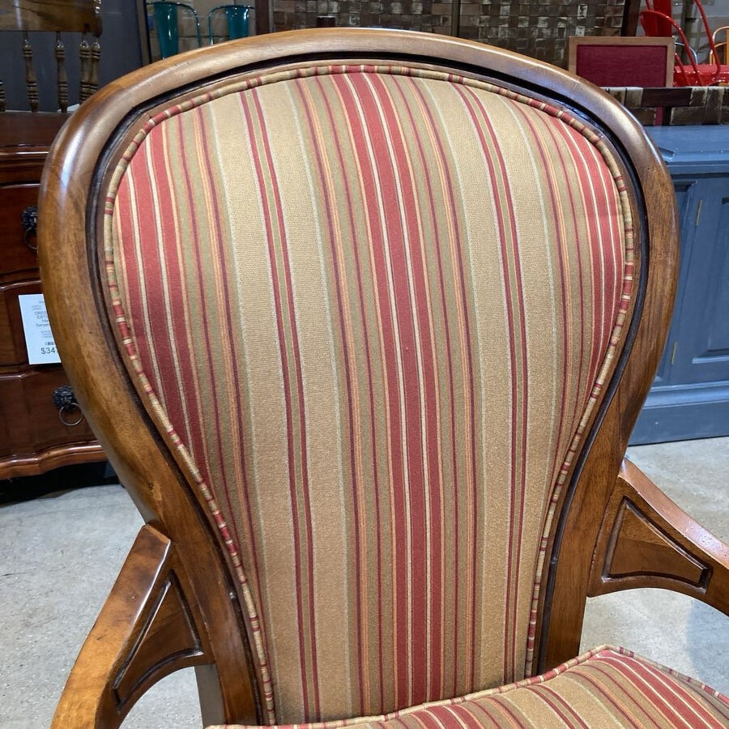 Walter E. Smithe Louis XV Style Padded Armchair  - image-4