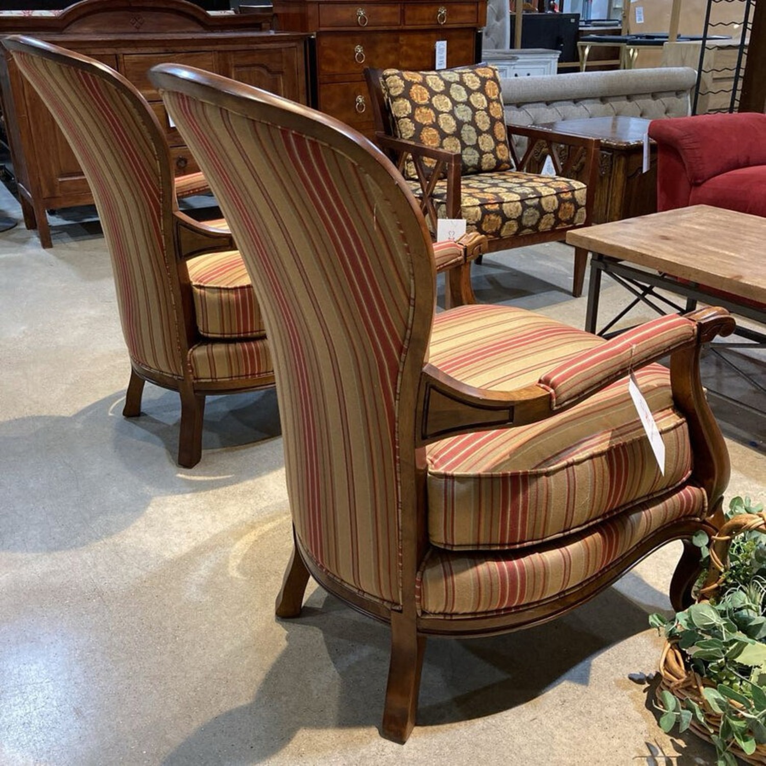 Walter E. Smithe Louis XV Style Padded Armchair  - image-7