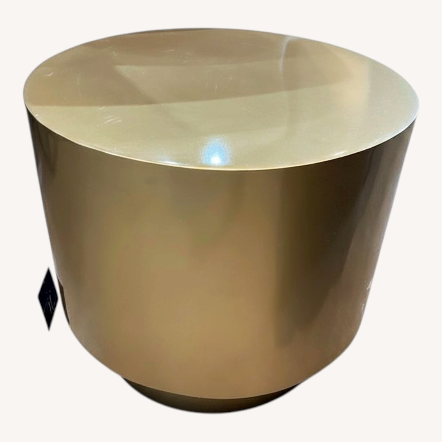 Ervin Round Metal Side Table Gold - image-0