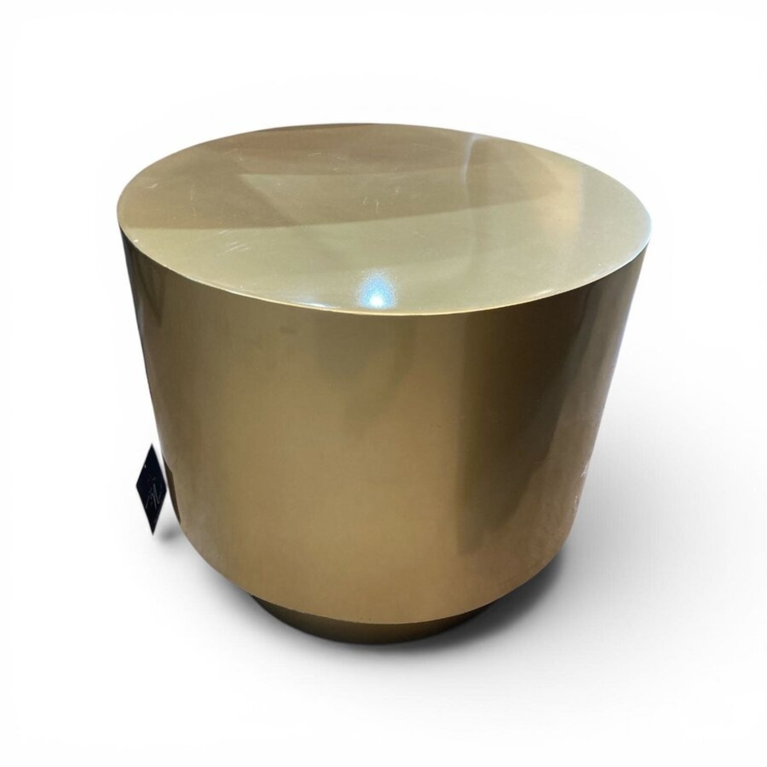 Ervin Round Metal Side Table Gold - image-1