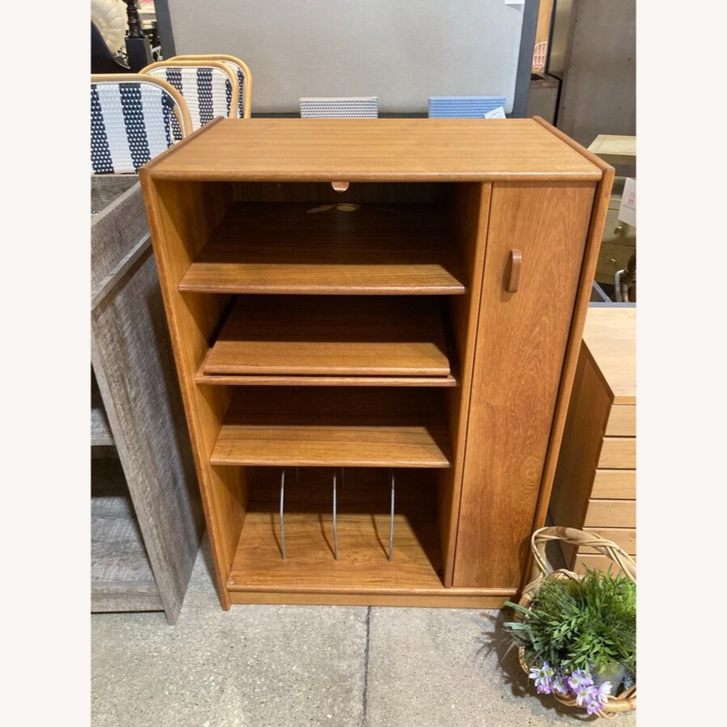 Vintage Danish Modern Teak Wood Media Cabinet - image-8