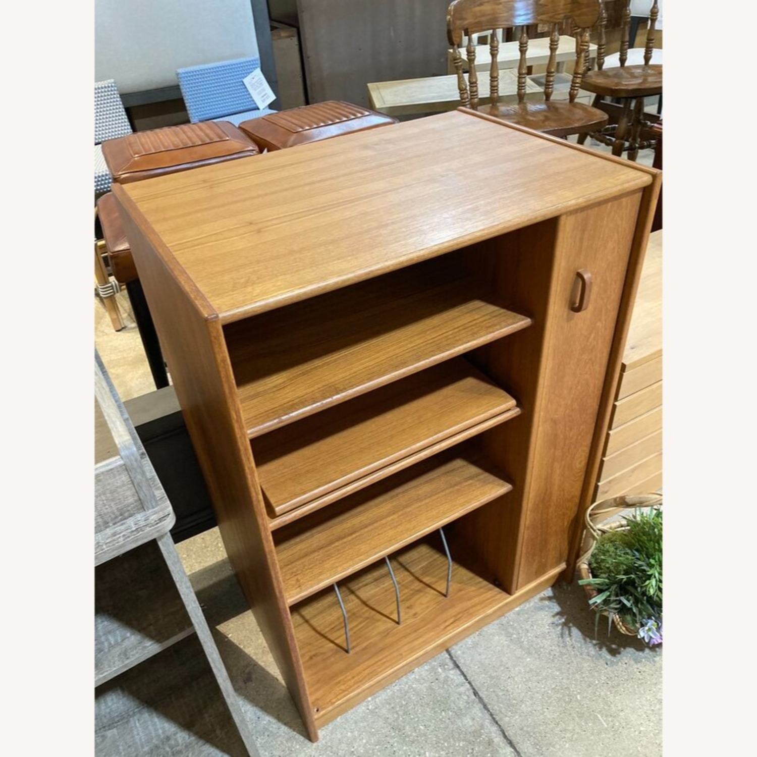 Vintage Danish Modern Teak Wood Media Cabinet - image-5