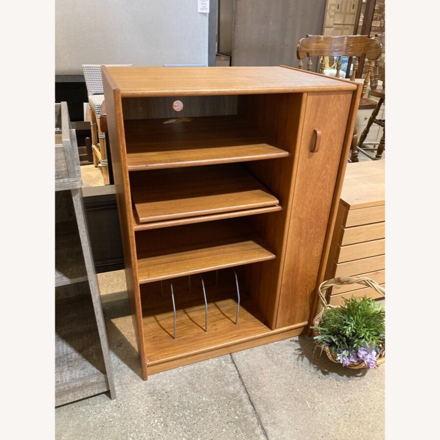 Vintage Danish Modern Teak Wood Media Cabinet - image-4