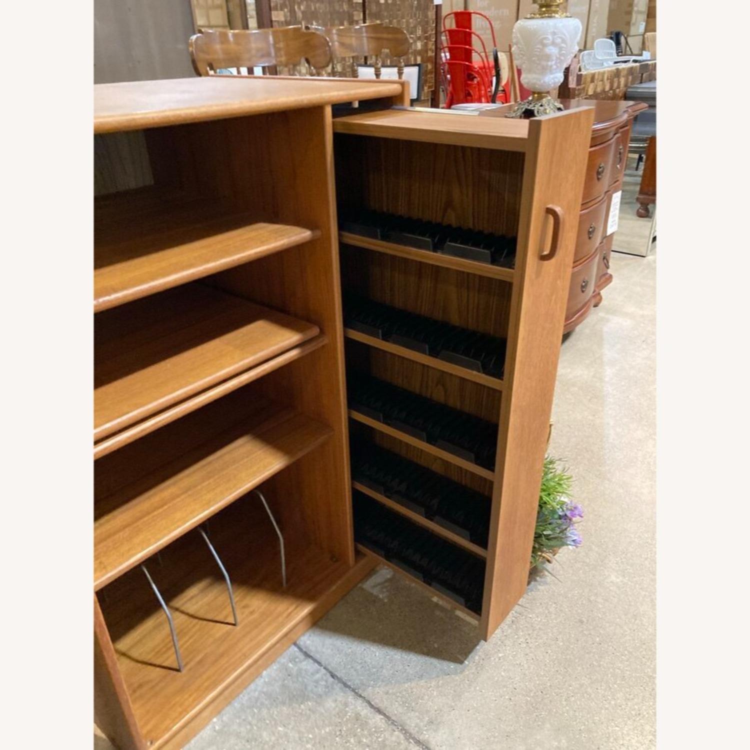 Vintage Danish Modern Teak Wood Media Cabinet - image-6
