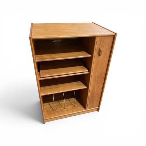 Used Vintage Danish Modern Teak Wood Media Cabinet for sale on AptDeco