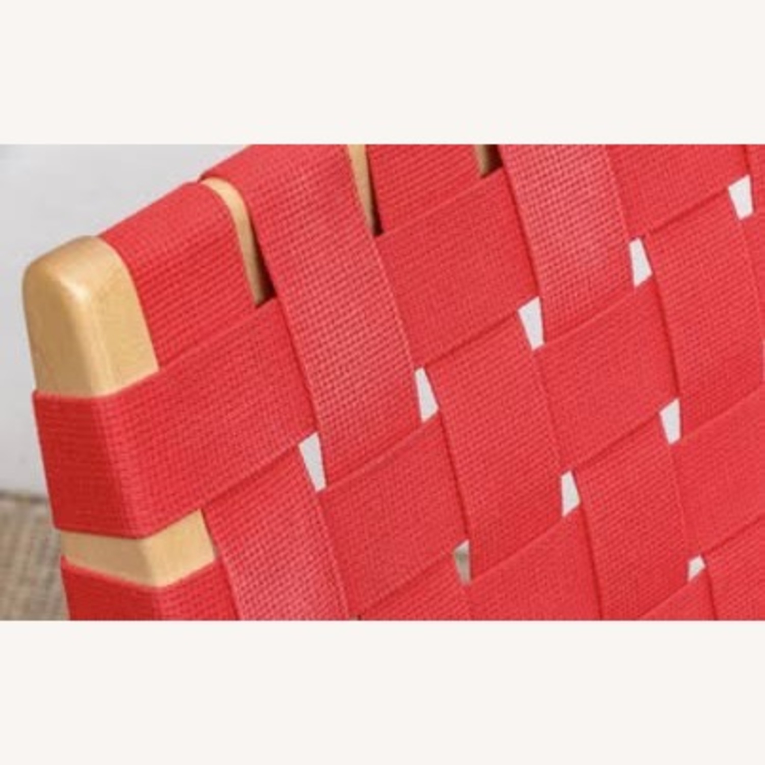 Knoll Jens Risom Woven Lounge Chair Red - image-4