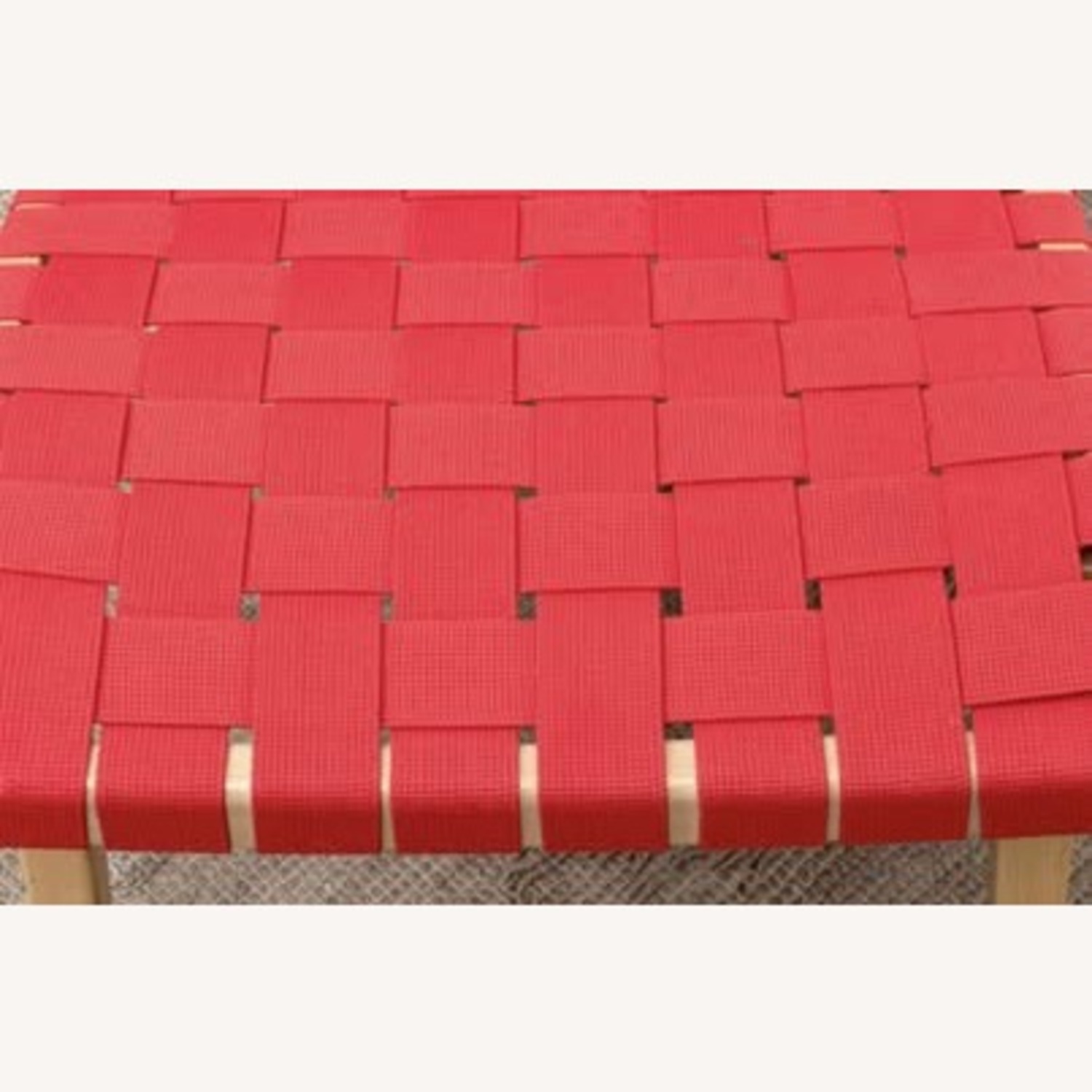 Knoll Jens Risom Woven Lounge Chair Red - image-6