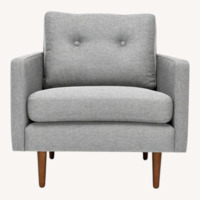 Article Noah Dark Gray Fabric Armchair