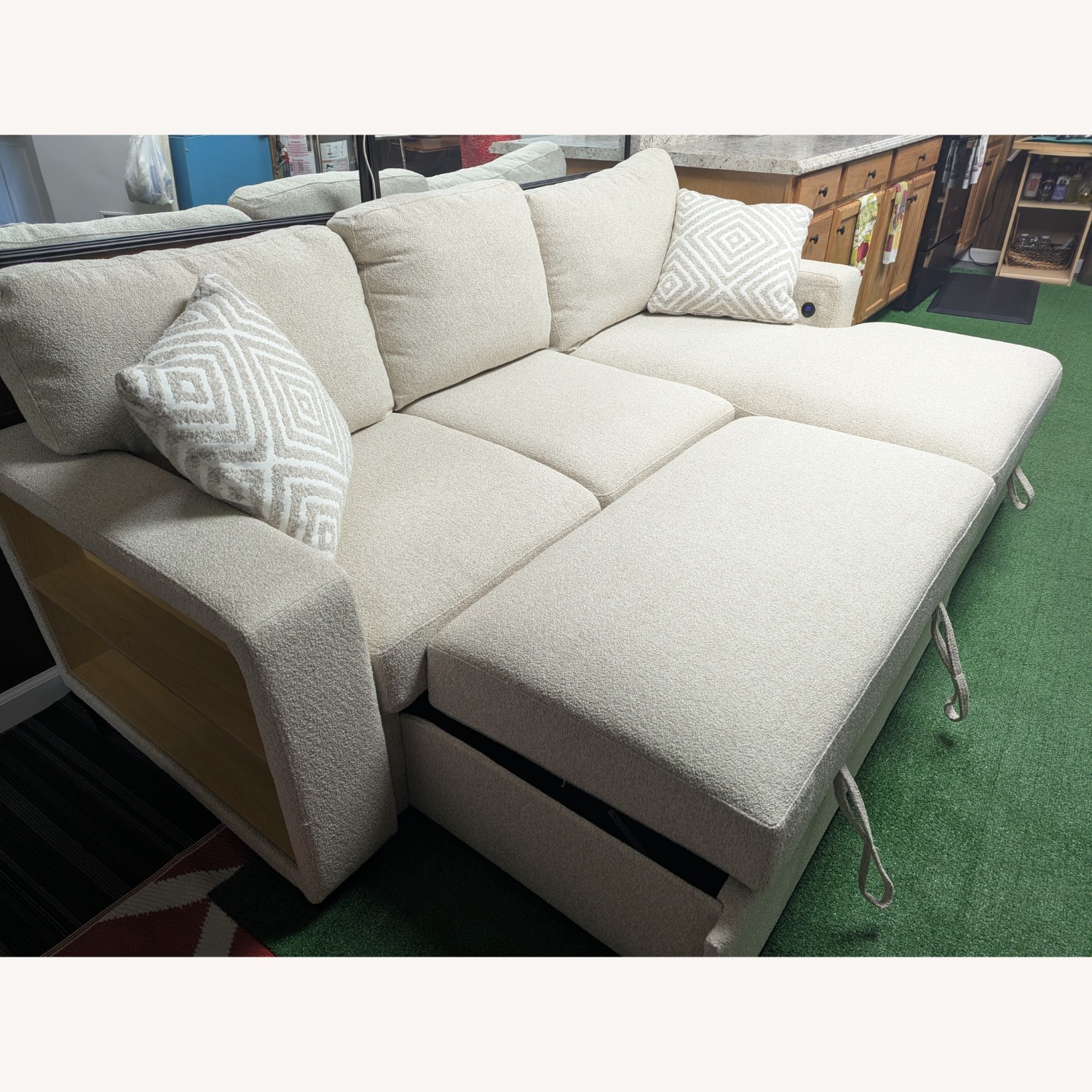 Playday Natural Fabric Sleeper Sofa - image-3