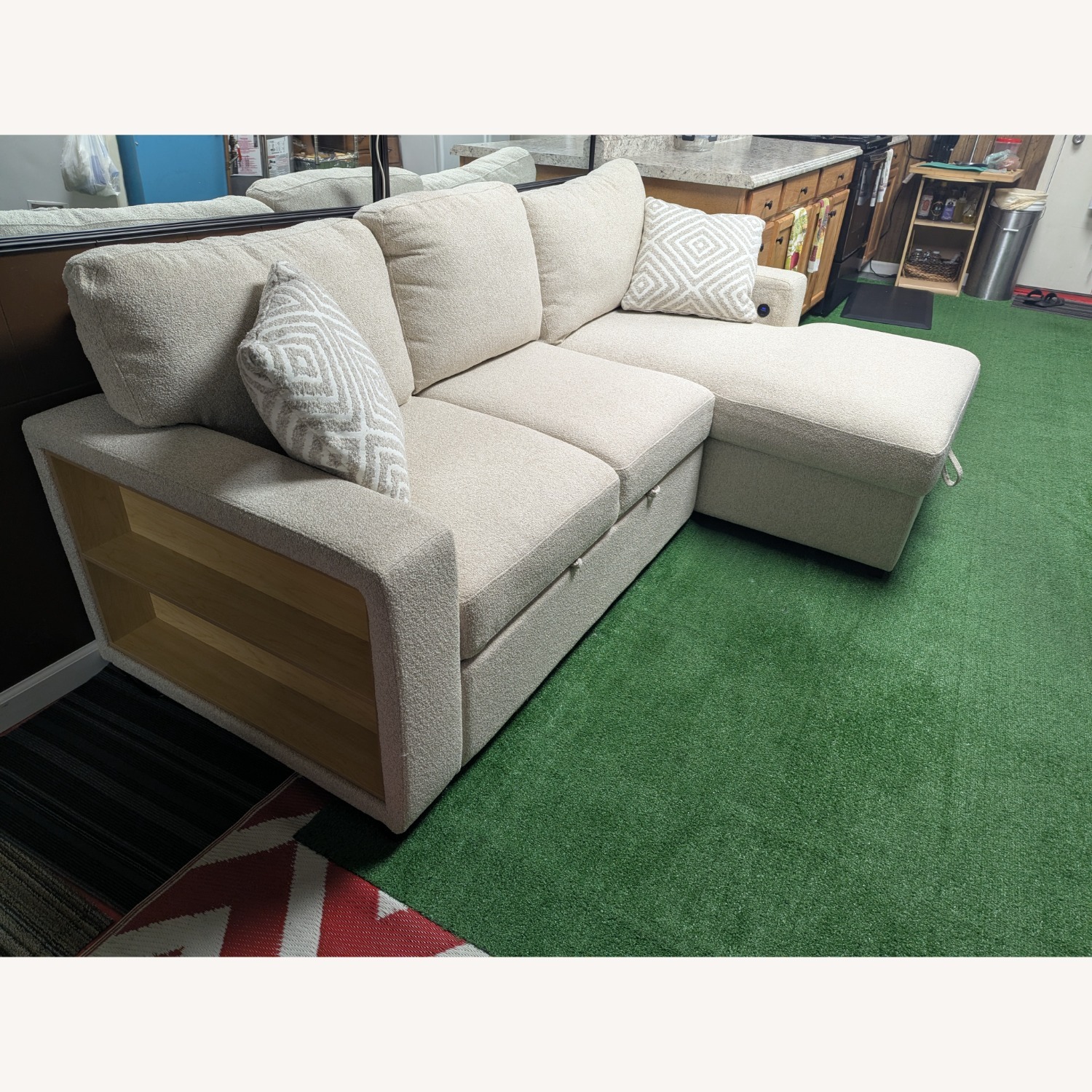 Playday Natural Fabric Sleeper Sofa - image-2
