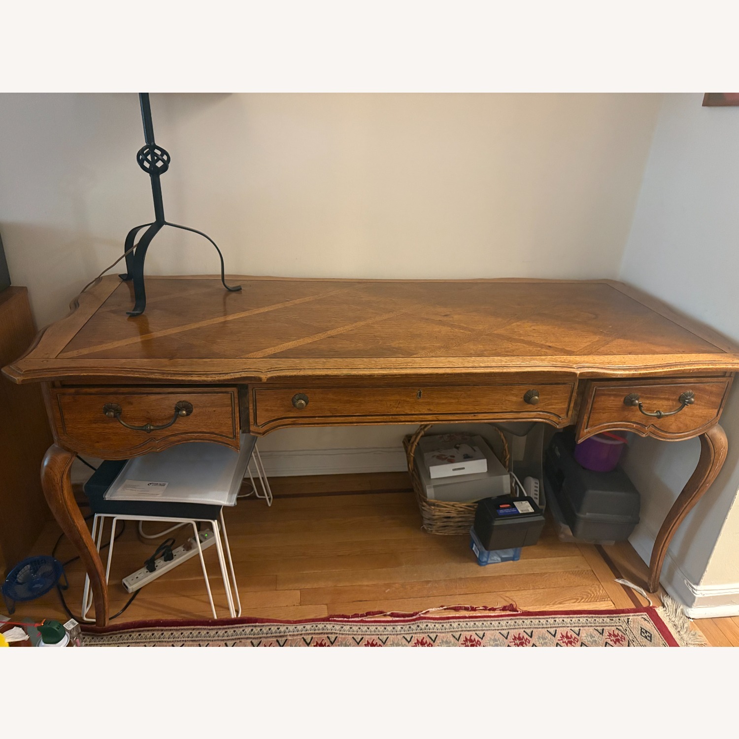 Vintage/Antique Finds Natural Wood Desk - image-1