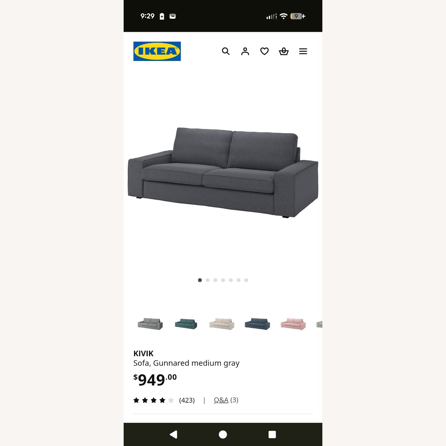 IKEA Kivik Medium Gray Sofa - image-2