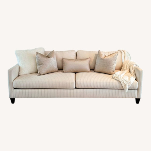 Used Ethan Allen White Fabric 2 Seater Sofa for sale on AptDeco