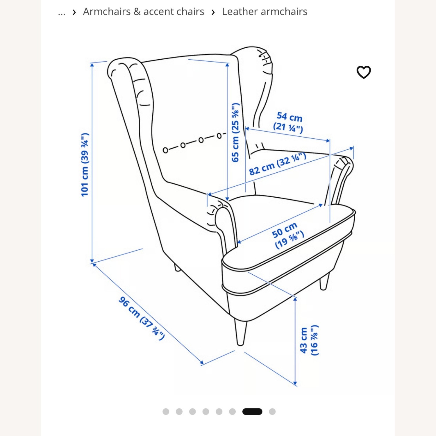 IKEA Strandmon Black Leather Armchair - image-4