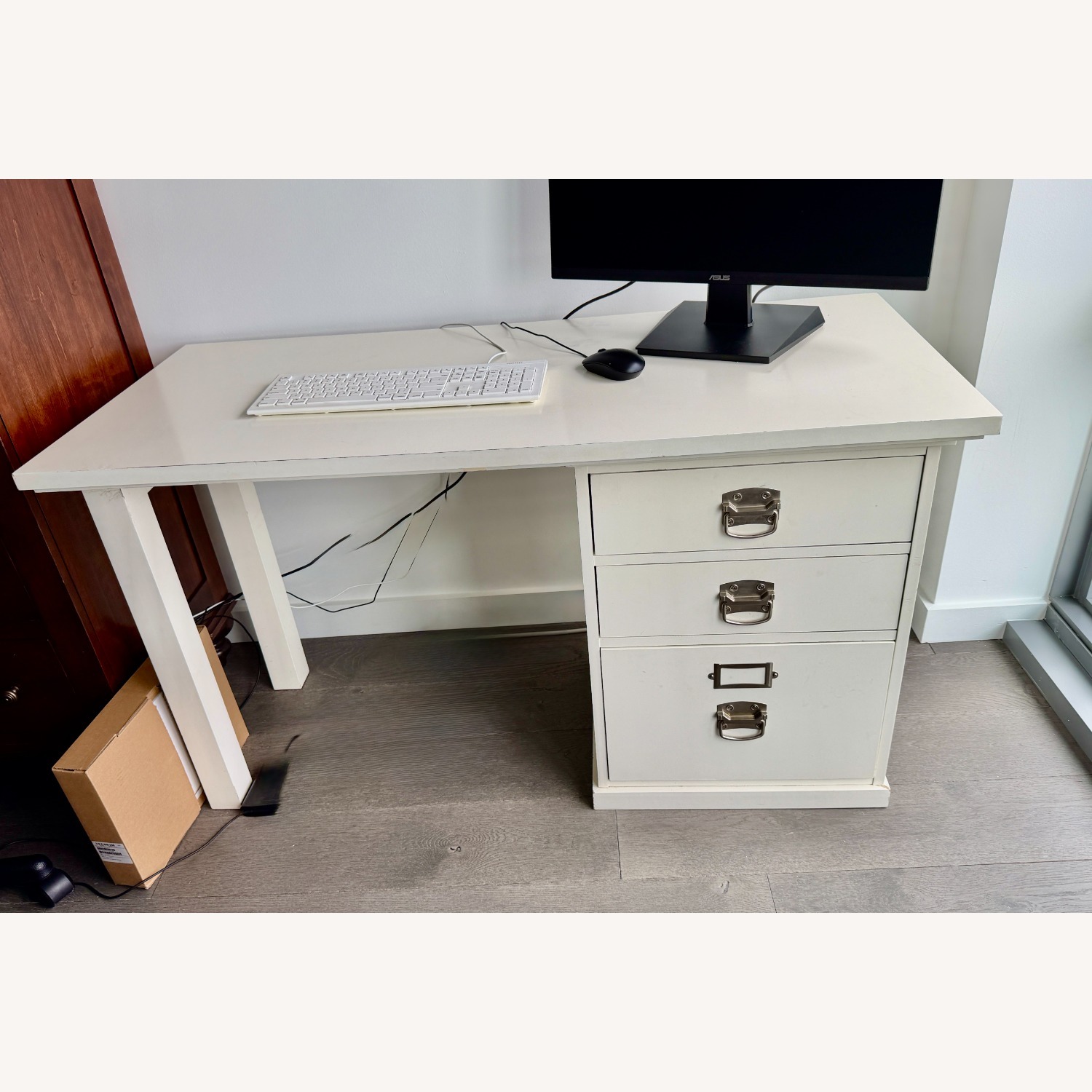 Pottery Barn Bedford Single Cabinet Writing Desk (52") - image-1