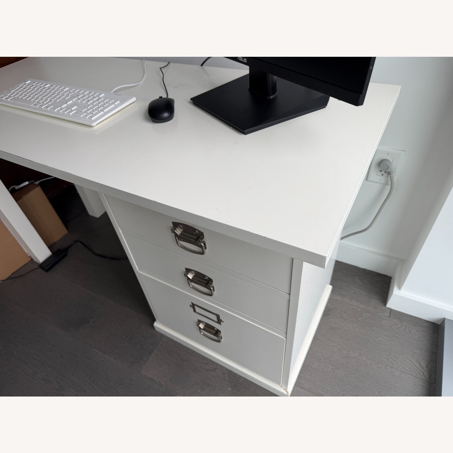 Pottery Barn Bedford Single Cabinet Writing Desk (52") - image-2
