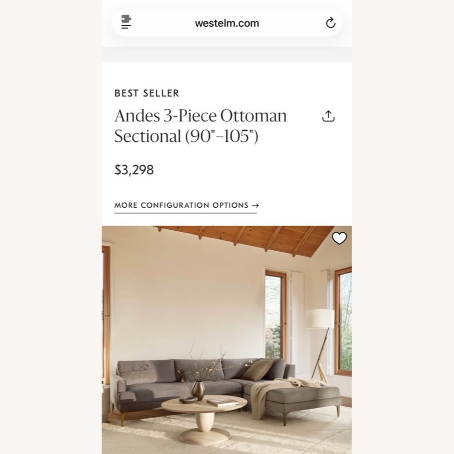 West Elm Andes 3+ Piece Sectional - image-8