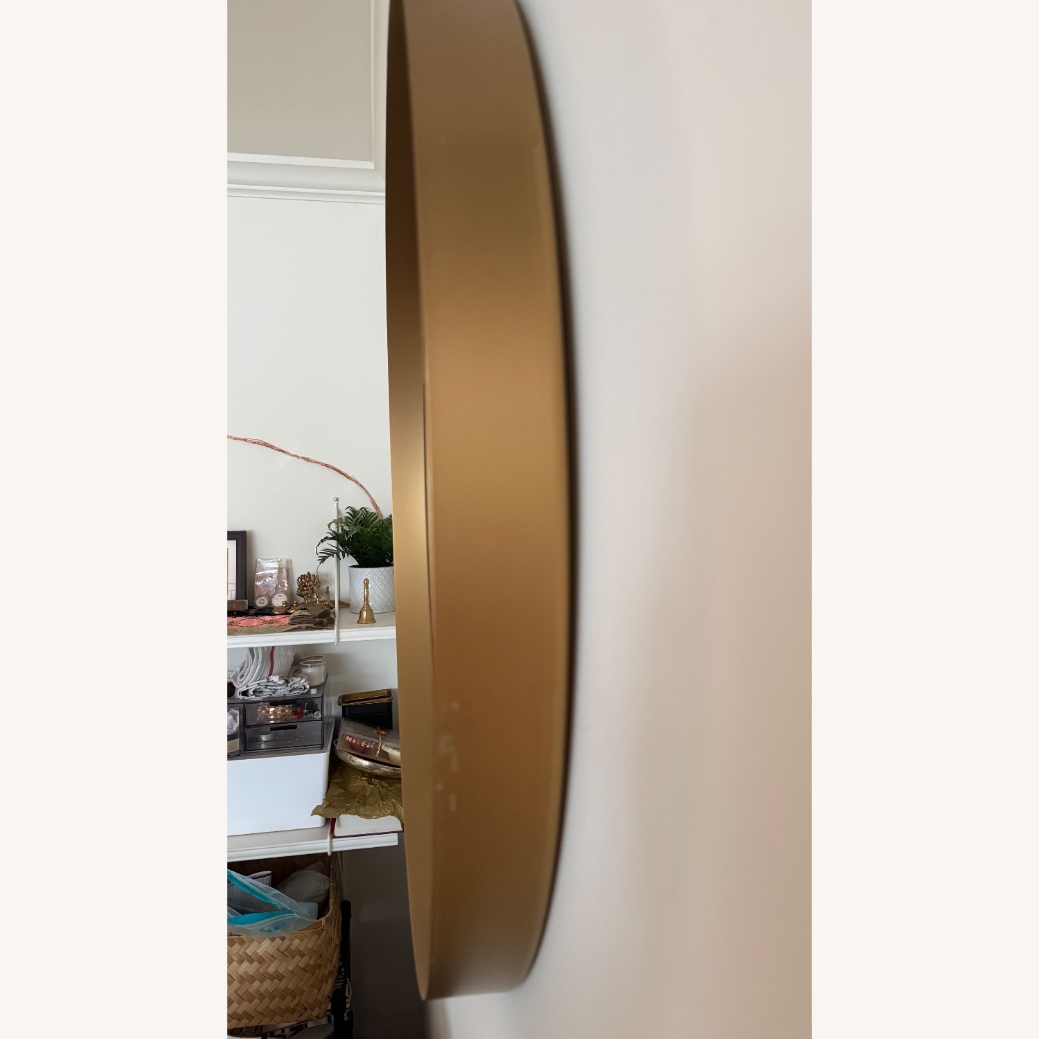 Gold Finish Wall Mirror - image-3