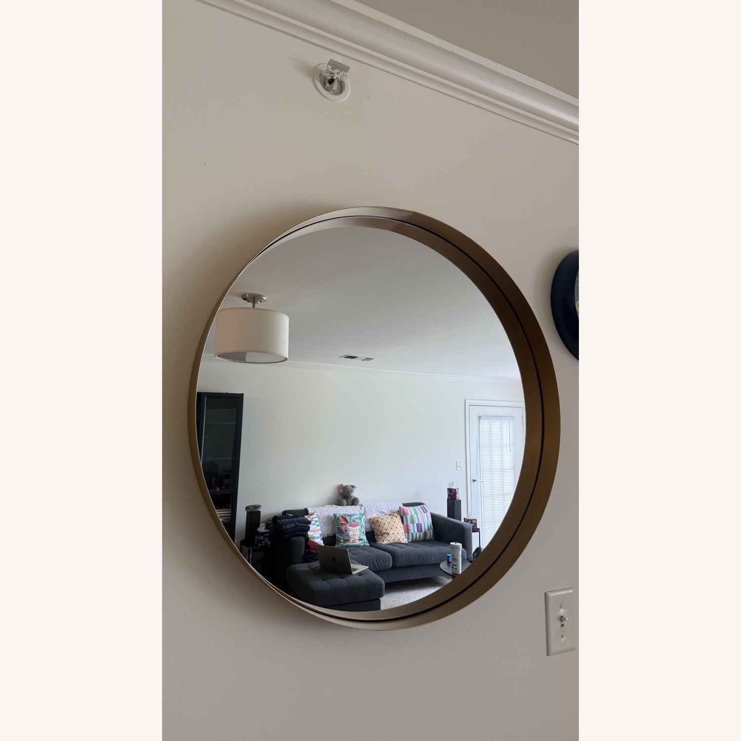 Gold Finish Wall Mirror - image-2