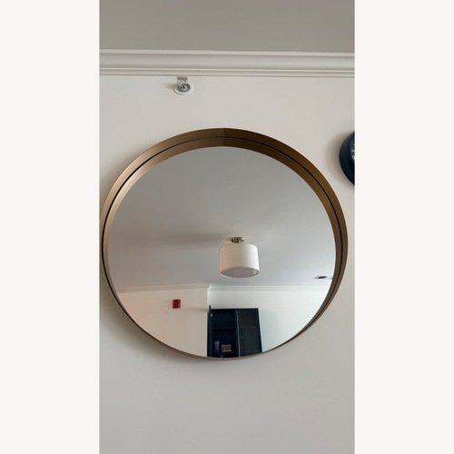 Used Gold Finish Wall Mirror for sale on AptDeco