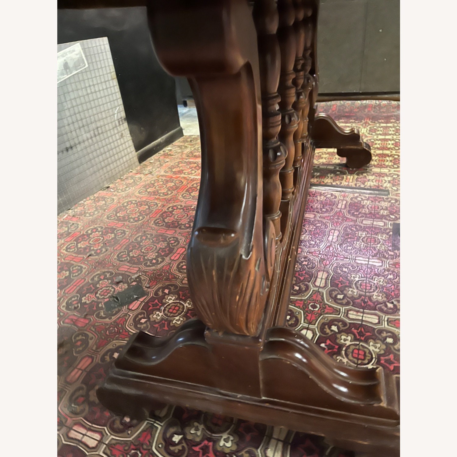 Imperial Furniture Co. Dark Brown Wood Side Table - image-5
