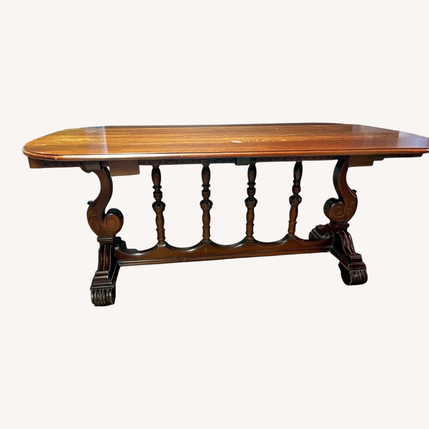 Imperial Furniture Co. Dark Brown Wood Side Table - image-0