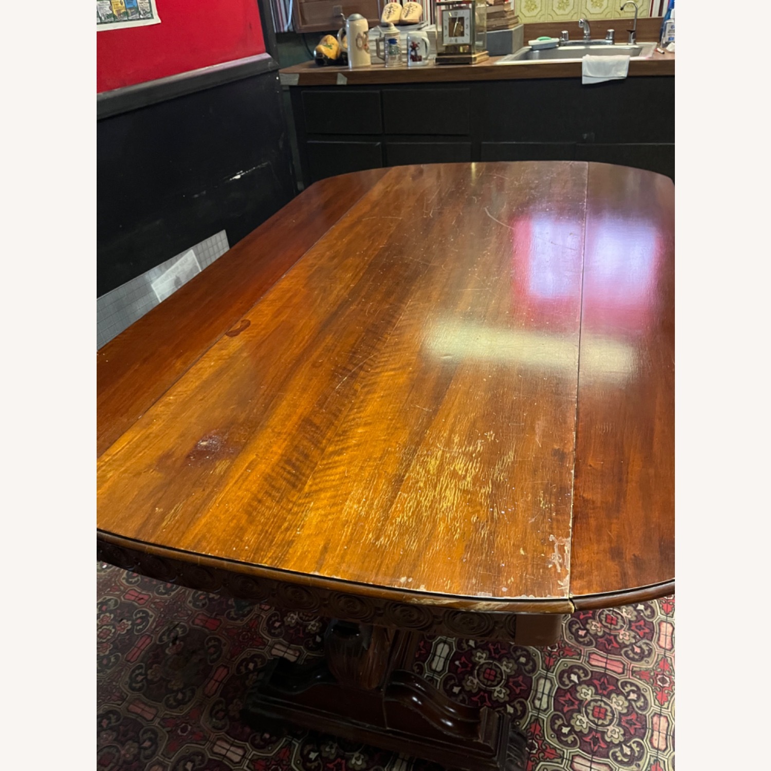 Imperial Furniture Co. Dark Brown Wood Side Table - image-3