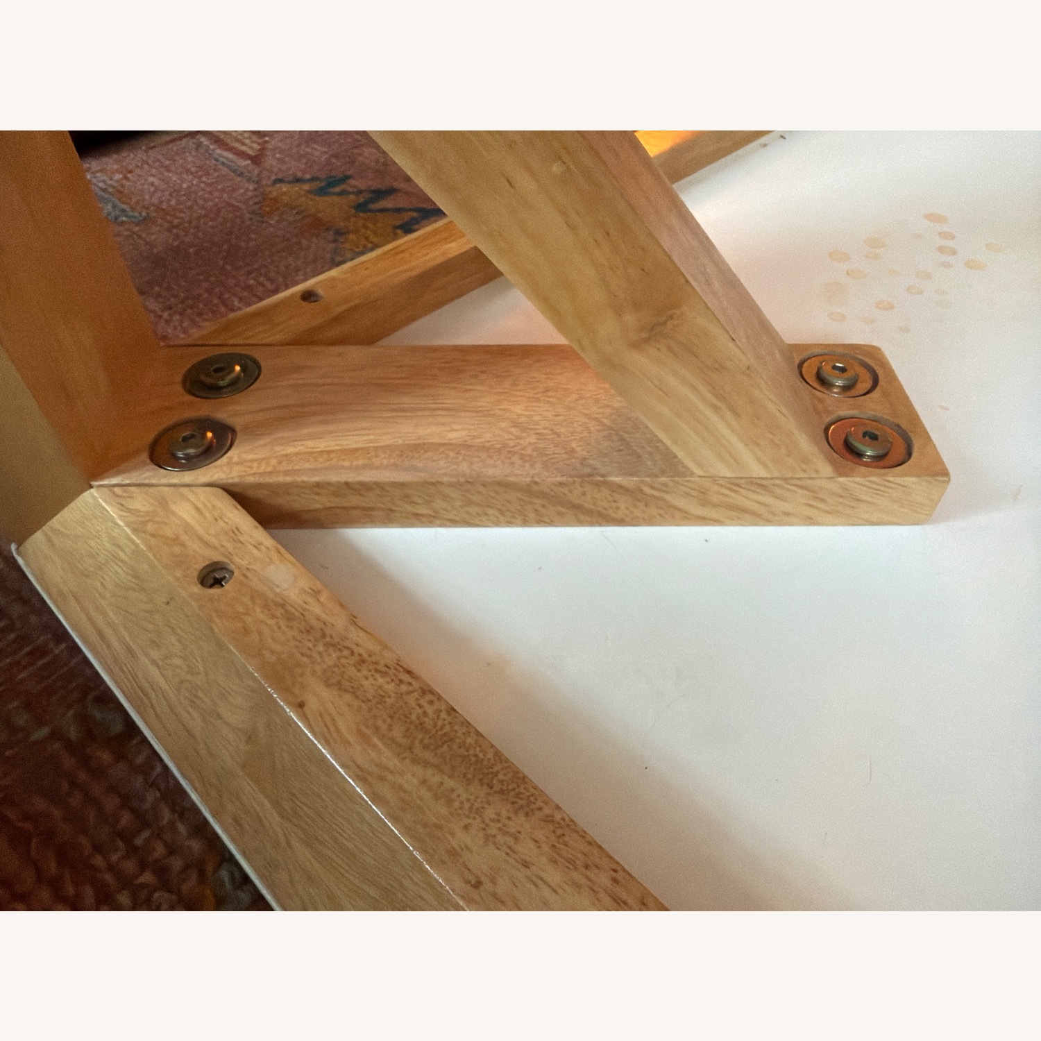CB2 White Wood Desk - image-11