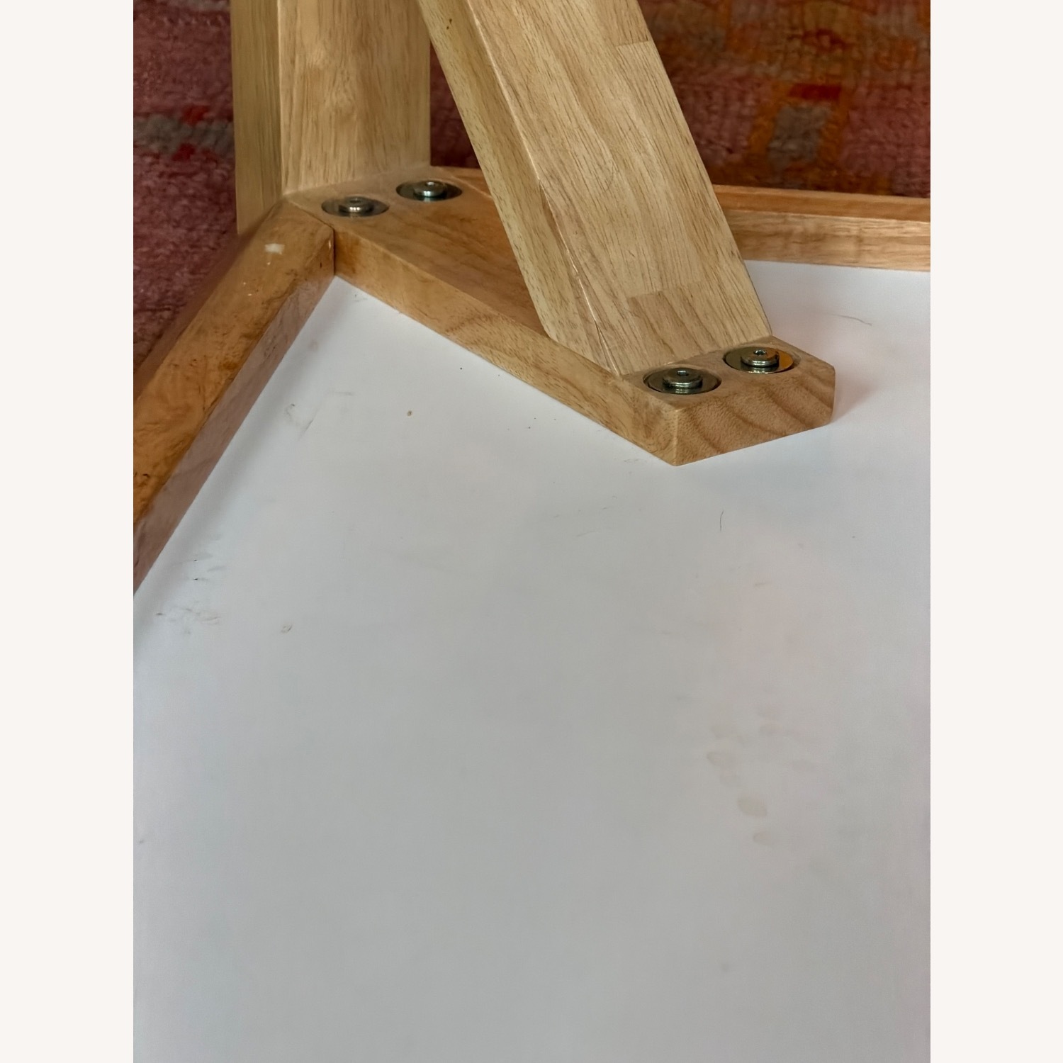 CB2 White Wood Desk - image-12
